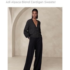 GAP Adi Alpaca Wool Cardigan Button Front Chunky Knit Sweater NWT Sz Large Tall